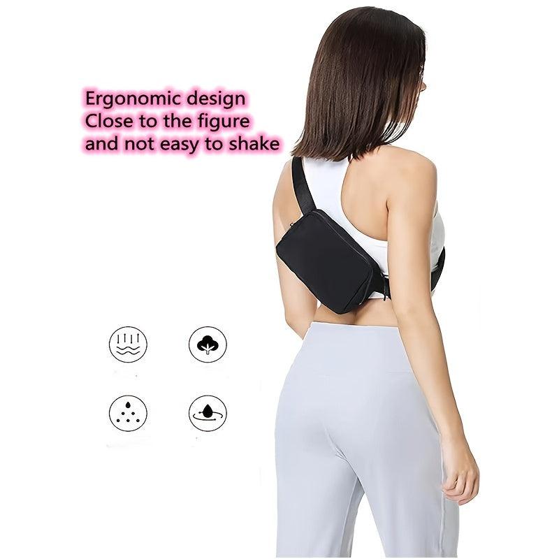 Nylon Zipper Fanny Pack Waterproof Crossbody Chest Bag