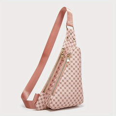 Leopard Pattern Sling Bag Women's Chest Bag PU Leather Crossbody Purse