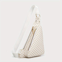 Leopard Pattern Sling Bag Women's Chest Bag PU Leather Crossbody Purse