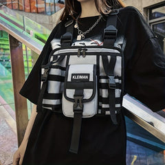Outdoor Casual Chest Bag Nylon Lightweight Pocket Vest Bag