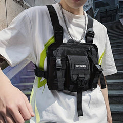 Outdoor Casual Chest Bag Nylon Lightweight Pocket Vest Bag