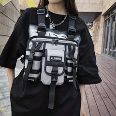 Outdoor Casual Chest Bag Nylon Lightweight Pocket Vest Bag
