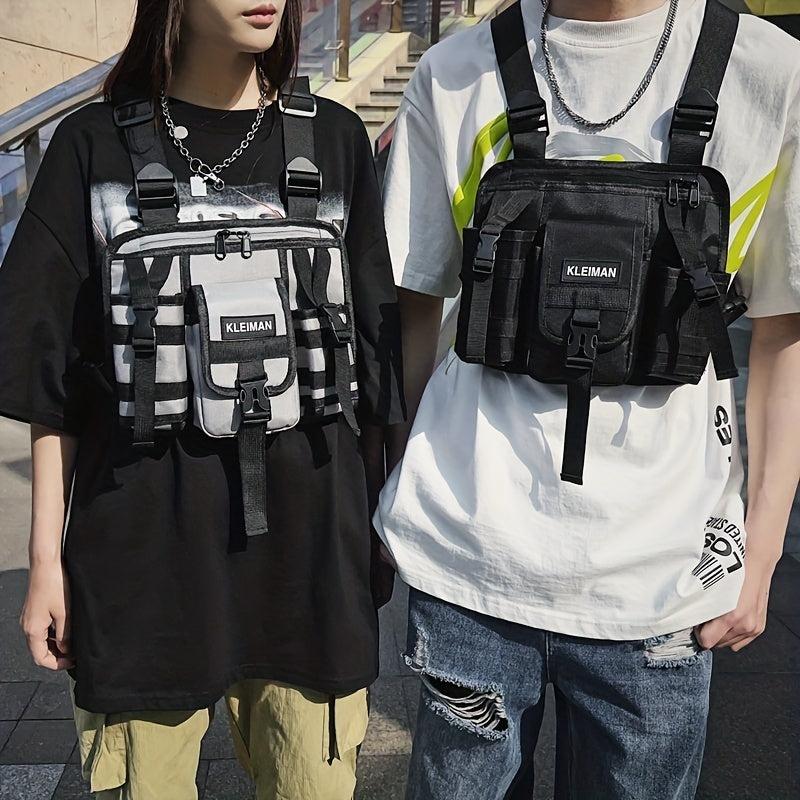 Outdoor Casual Chest Bag Nylon Lightweight Pocket Vest Bag