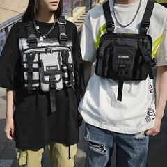 Outdoor Casual Chest Bag Nylon Lightweight Pocket Vest Bag