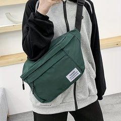Casual Crossbody Bag Canvas Fanny Pack Lightweight Waist Bag