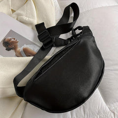 Women's Waist Bag PU Crossbody Bag for Outdoor Sports