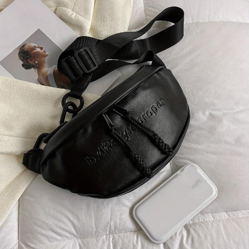 Women's Waist Bag PU Crossbody Bag for Outdoor Sports
