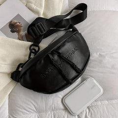 Women's Waist Bag PU Crossbody Bag for Outdoor Sports