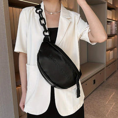 Women's Waist Bag PU Crossbody Bag for Outdoor Sports