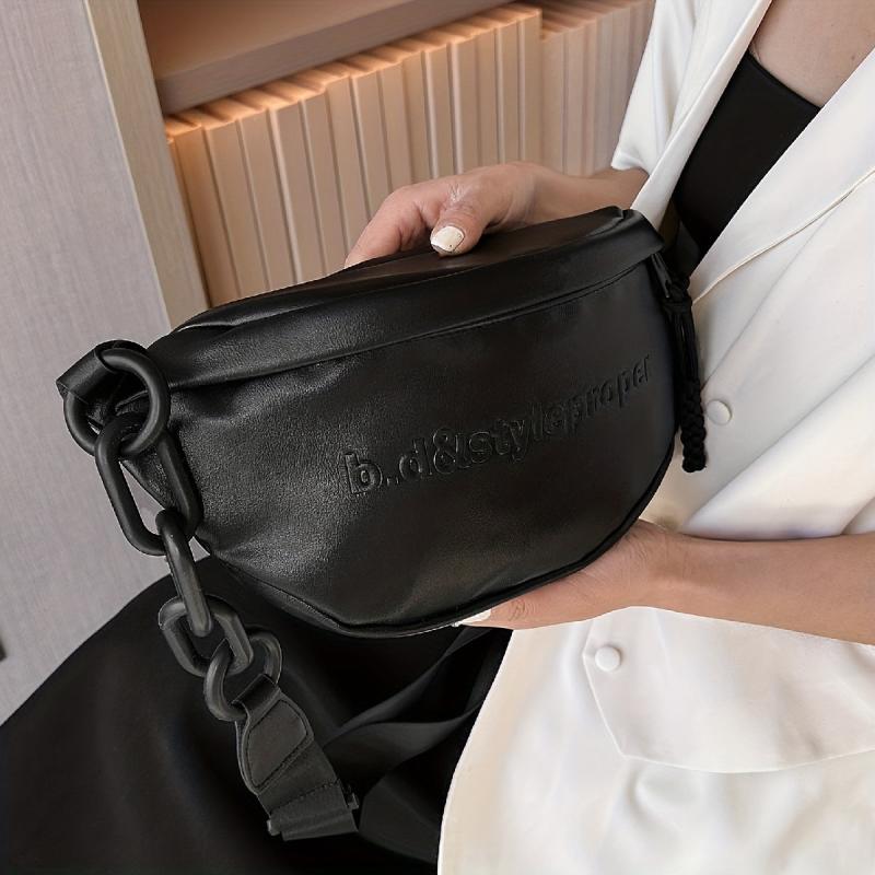 Women's Waist Bag PU Crossbody Bag for Outdoor Sports