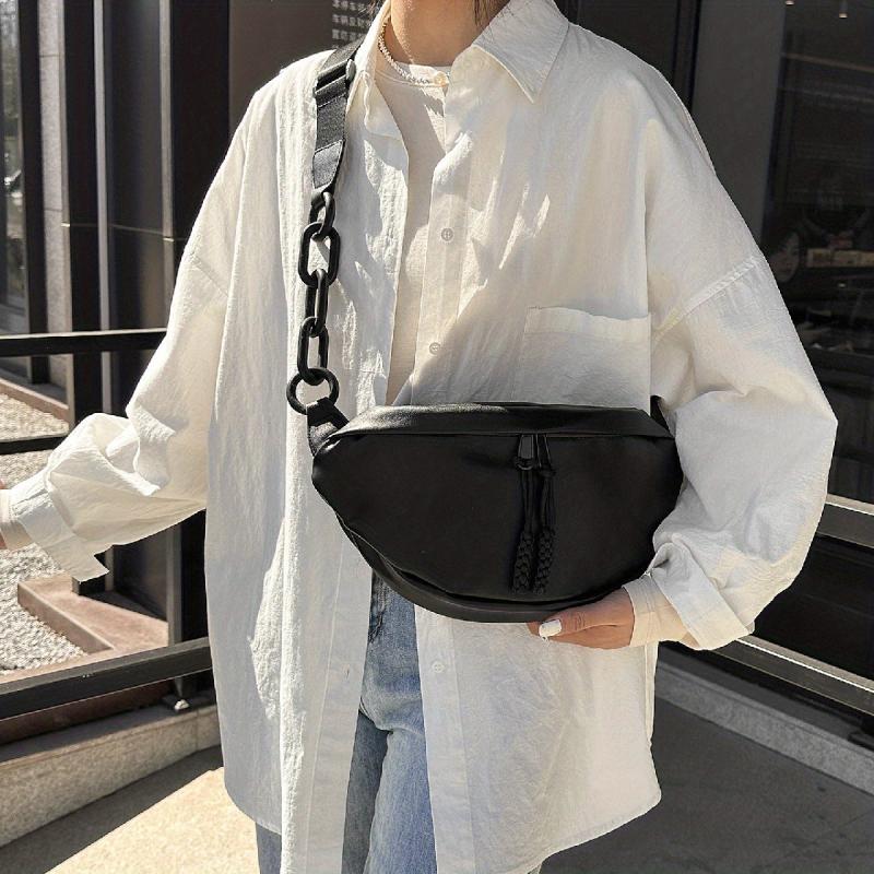 Women's Waist Bag PU Crossbody Bag for Outdoor Sports