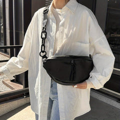 Women's Waist Bag PU Crossbody Bag for Outdoor Sports