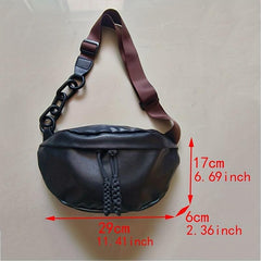 Vintage Saddle Waist Bag PU Leather Fanny Pack