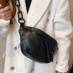 Vintage Saddle Waist Bag PU Leather Fanny Pack