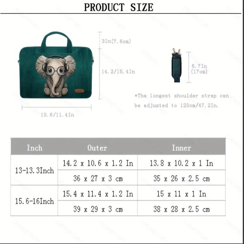 Natural Elephant Shoulder Strap Laptop Bag Handle Bag