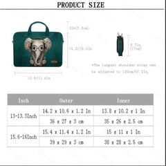 Natural Elephant Shoulder Strap Laptop Bag Handle Bag