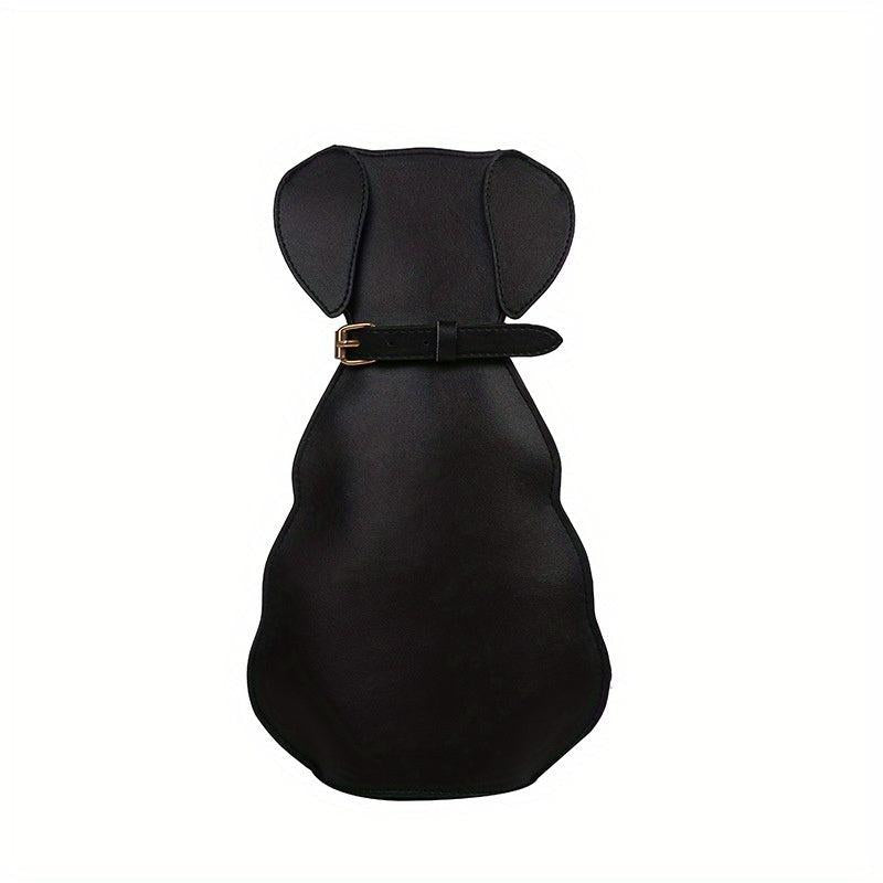 Doggy Shape Sling Backpack Cartoon Crossbody Bag Creative PU Leather Chest Bag