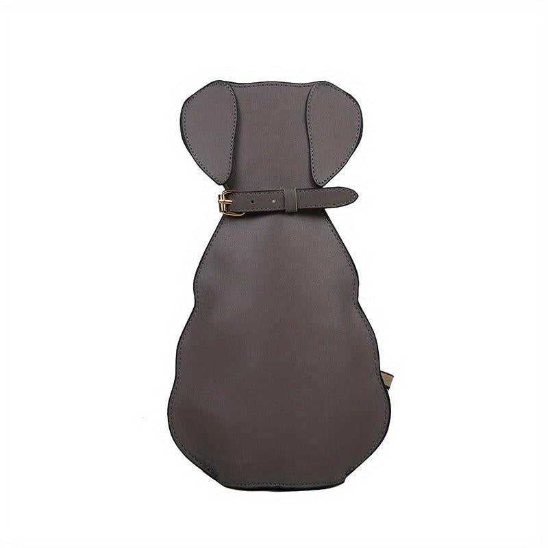 Doggy Shape Sling Backpack Cartoon Crossbody Bag Creative PU Leather Chest Bag
