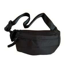 Solid Waist Bags Canvas Lightweight Shoulder Bag Street Casual Fanny Pack