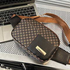 Vintage Casual Chest Bag PU Leather Sling Bag