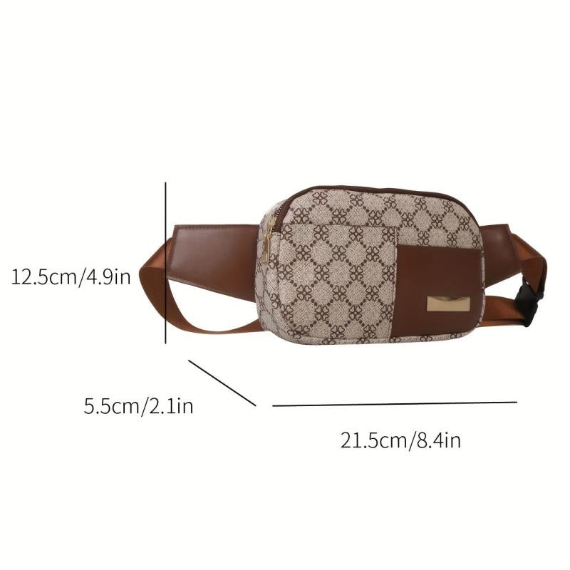 Vintage Casual Chest Bag PU Leather Sling Bag