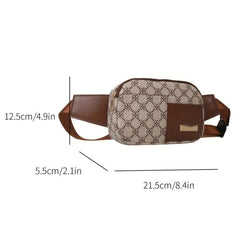 Vintage Casual Chest Bag PU Leather Sling Bag