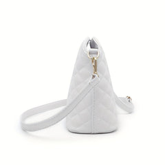 Argyle Quilted Messenger Chain Bag Small Square Bag Single Shoulder Bag