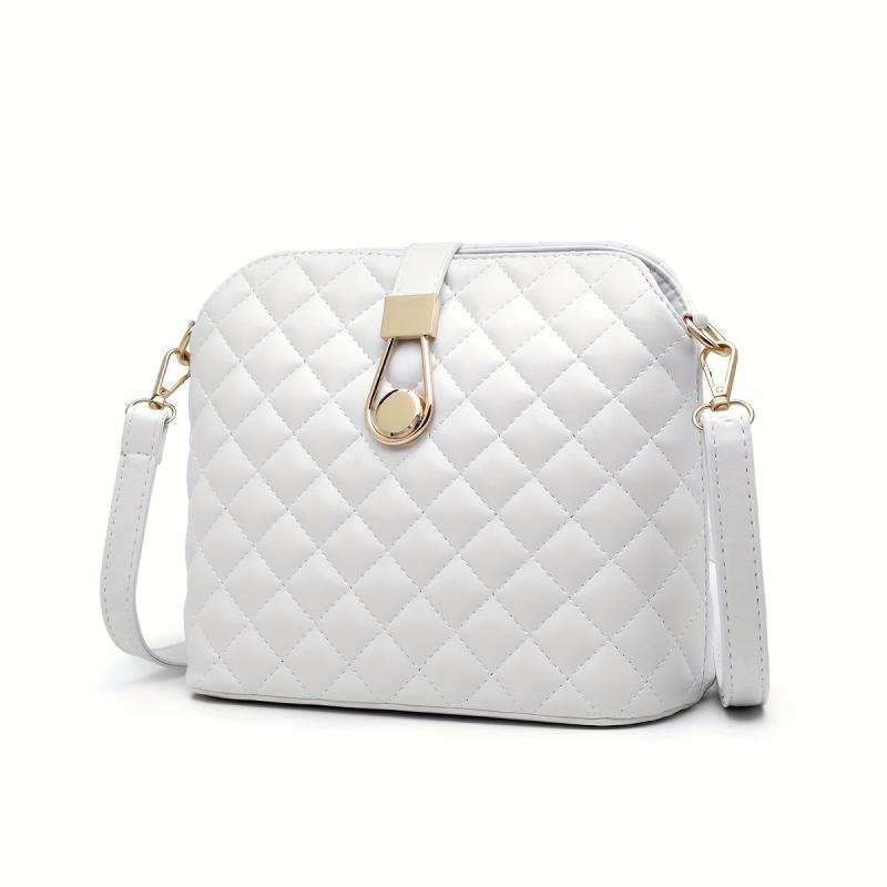 Argyle Quilted Messenger Chain Bag Small Square Bag Single Shoulder Bag