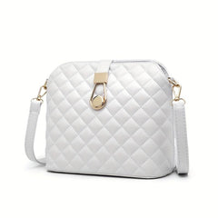 Argyle Quilted Messenger Chain Bag Small Square Bag Single Shoulder Bag