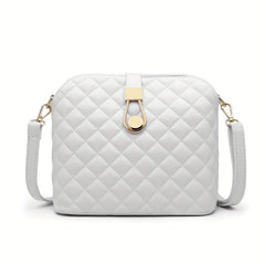 Argyle Quilted Messenger Chain Bag Small Square Bag Single Shoulder Bag