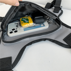 Casual Lightweight Chest Bag Outdoor Vest Pack with Adjustable Straps