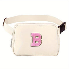 Chenille Letter Belt Bag Small Fanny Packs For Women