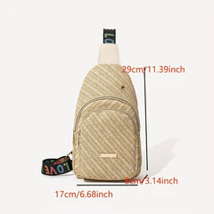 Casual Sling Zipper Bag Outdoor Chest Bag