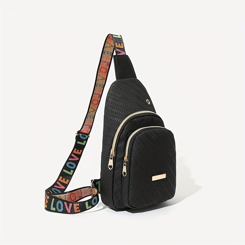 Casual Sling Zipper Bag Outdoor Chest Bag