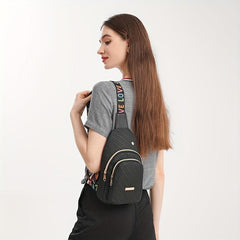 Casual Sling Zipper Bag Outdoor Chest Bag