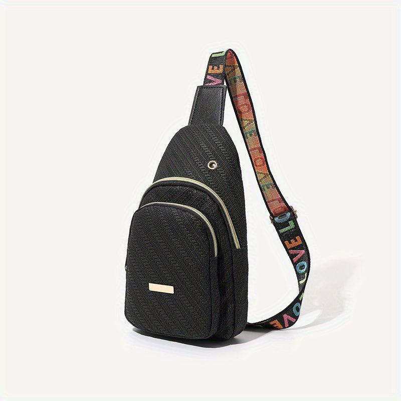 Casual Sling Zipper Bag Outdoor Chest Bag