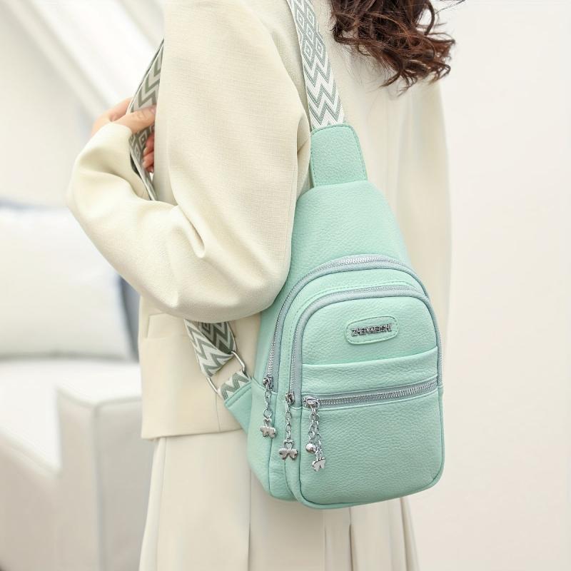 Vintage Crossbody Chest Bag Retro Sports Fitness Gym Sling Bag