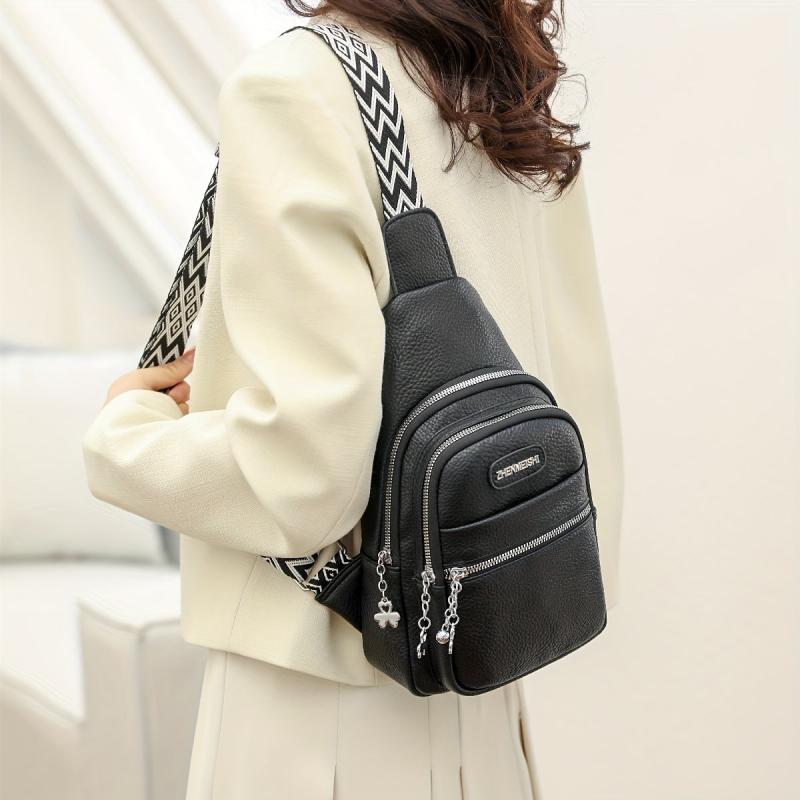 Vintage Crossbody Chest Bag Retro Sports Fitness Gym Sling Bag