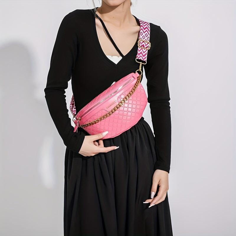 Classic Argyle Pattern Chest Bag