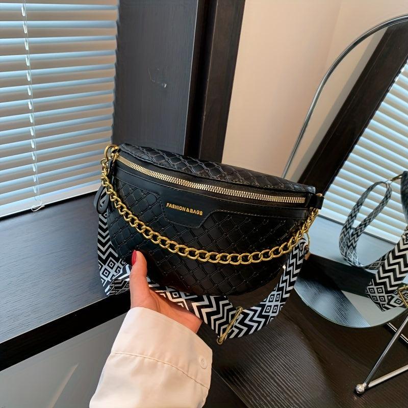 Classic Argyle Pattern Chest Bag