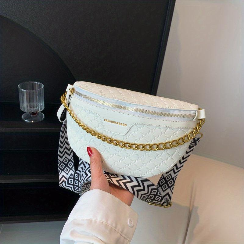 Classic Argyle Pattern Chest Bag