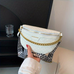 Classic Argyle Pattern Chest Bag