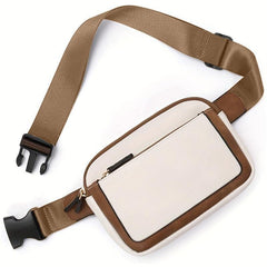Vintage Crossbody Bag Classic PU Leather Sling Bag Women's Waist Bag
