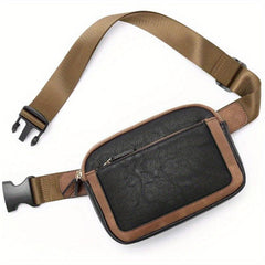 Vintage Crossbody Bag Classic PU Leather Sling Bag Women's Waist Bag