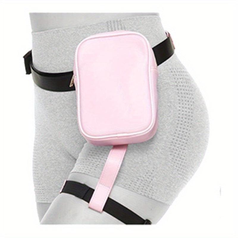 Solid Fanny Pack Portable Waist Bag Women's Leg Bag & Purse