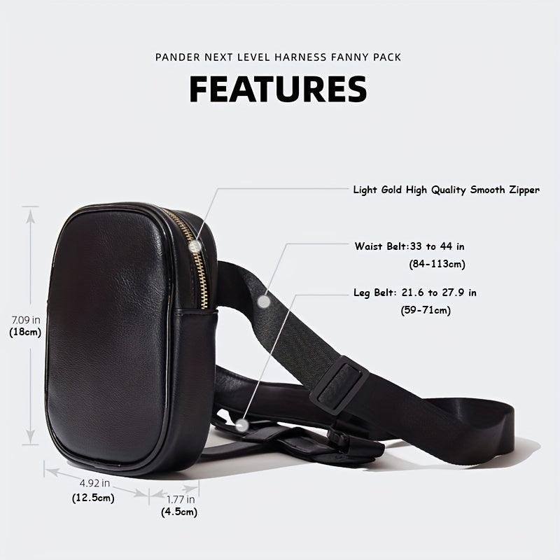 Solid Fanny Pack Portable Waist Bag Women's Leg Bag & Purse