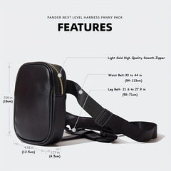 Solid Fanny Pack Portable Waist Bag Women's Leg Bag & Purse