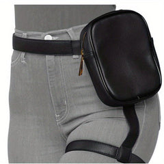 Solid Fanny Pack Portable Waist Bag Women's Leg Bag & Purse