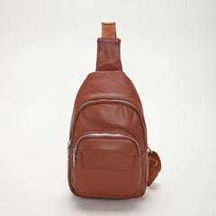 Faux Leather Chest Purse Sling Bag for Women