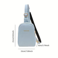 Stylish Sling Bag Faux Leather Crossbody Bag Women's Chest Bag